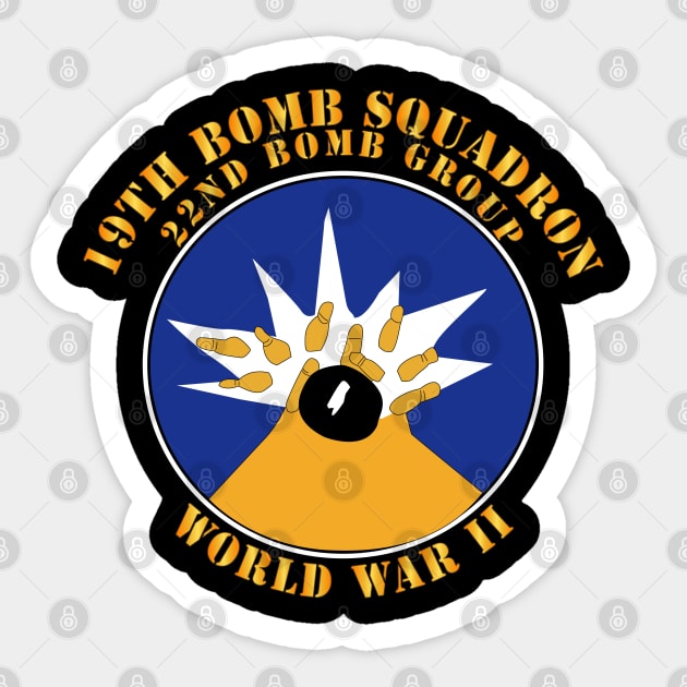 19th Bomb Squadron, 22nd Bomb Group -  WWII Sticker by twix123844